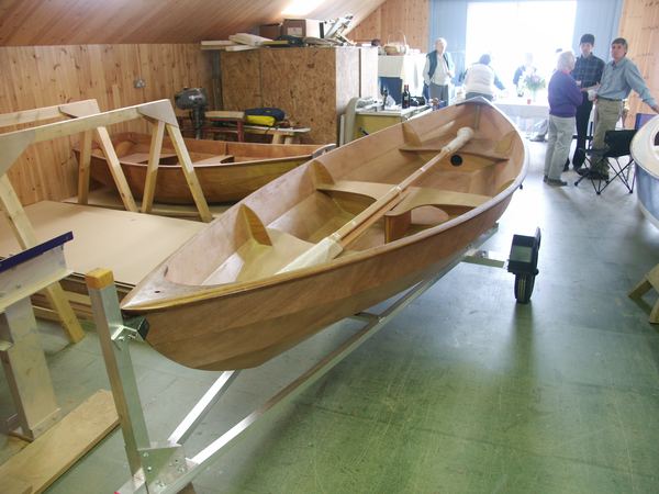 Party to launch a Skerry rowing boat