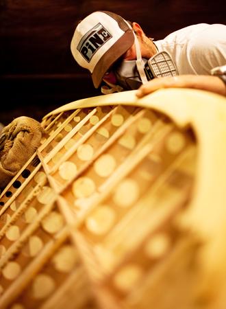 Building a hollow wooden surfboard