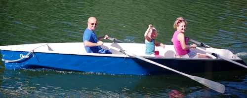 The 16 ft Bee rowing boat for two rowers