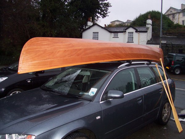 The Canadian canoe is light enough for a car roof rack