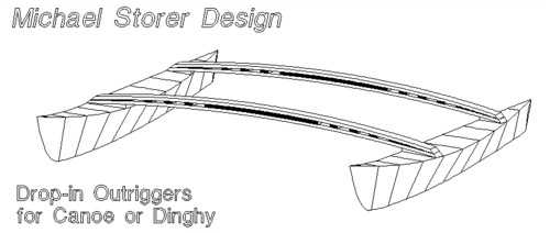 Drop-in canoe outriggers by Michael Storer