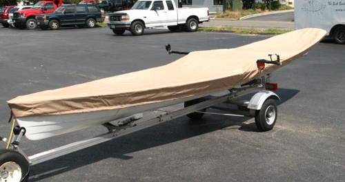 Canvas boat cover for a Wherry