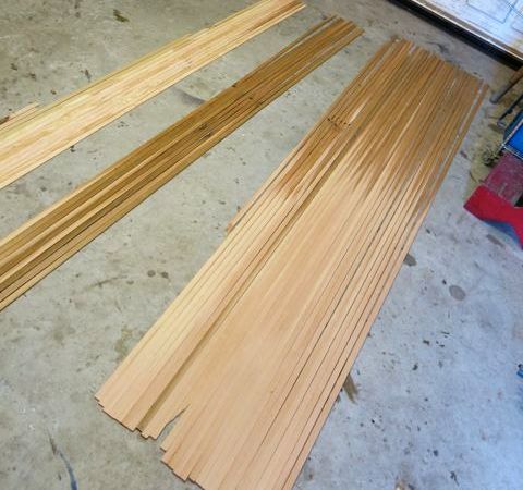 Western red cedar varies in colour along the length of the timber