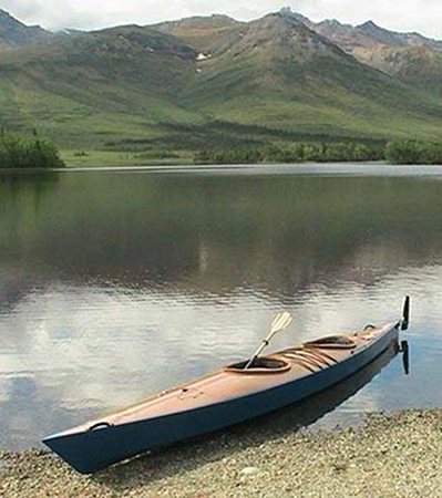 Wooded double chesapeake kayak built from plans