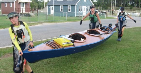 Kit or plans for a wooden triple kayak