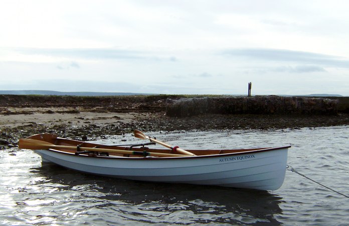 Chester Yawl home made clinker rowing boat from a fyne boat kit