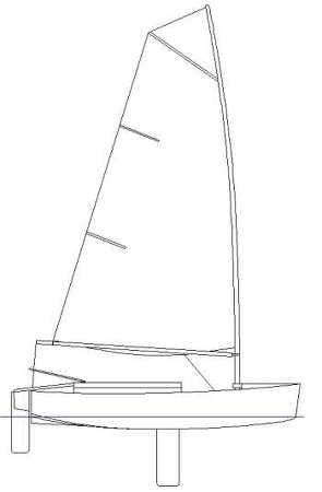 Duo dinghy sail plan