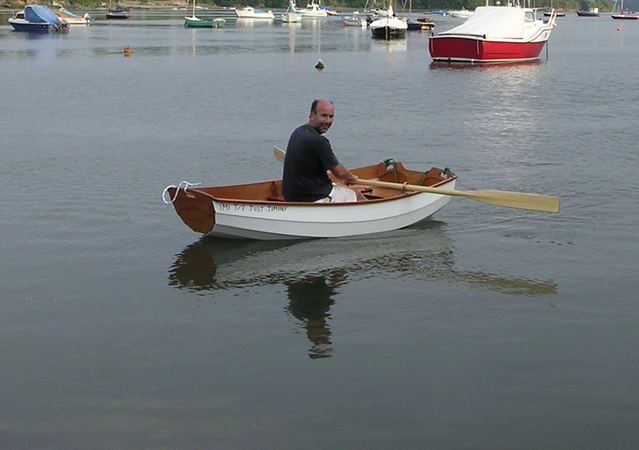 Rowing an Eastport pram