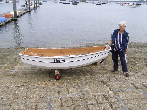 Small pram dinghy built at home