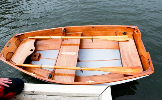 Nesting Eastport Pram dinghy with pre-cut non-slip flooring