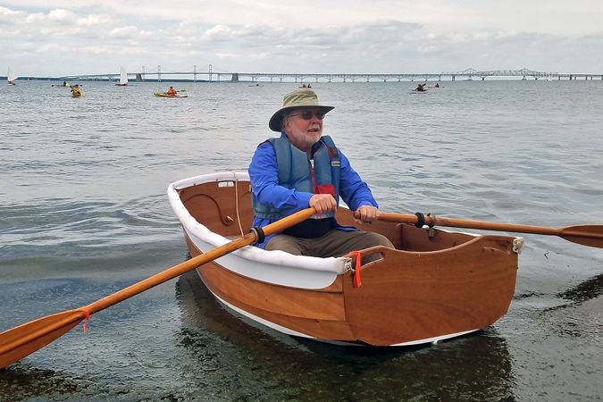 The Eastport Ultralight Dinghy is a tiny but capable rowing tender