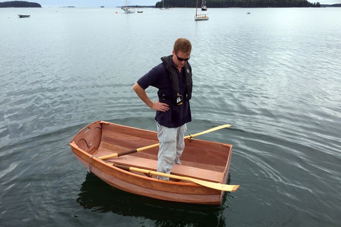 The Eastport Ultralight Dinghy is stable despite it's size