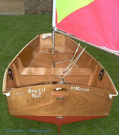 Yacht tender Elterwater pram made from wood but very light