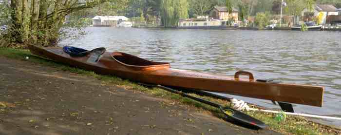 Endurance kayak designed for the Devizes to Westminster marathon
