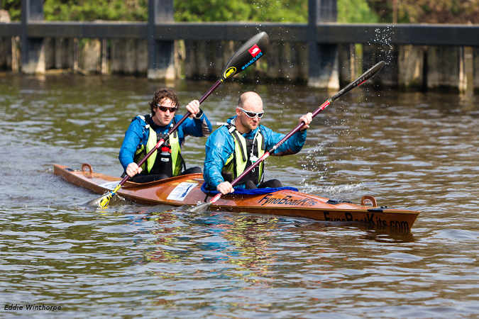 Endurance wooden racing kayak by Fyne Boat Kits