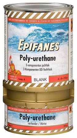 Epifanes two-component Polyurethane yacht topcoat with a high gloss and excellent weather resistance