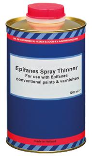 Epifanes spray thinner for spraying one-component primers, paints and varnishes and for degreasing