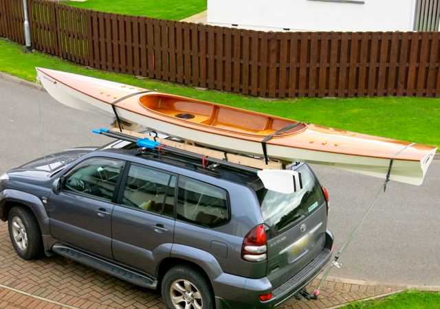 The Expedition Wherry can go on a car roof rack