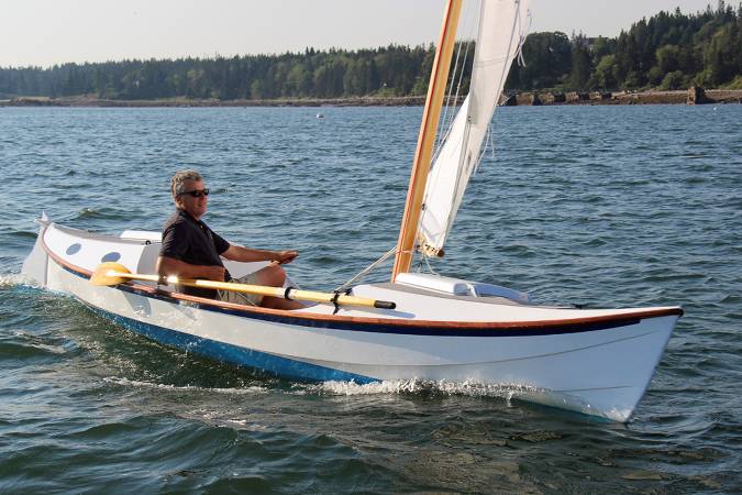 The Faering Cruiser is a serious rowing and sailing boat for coastal 
