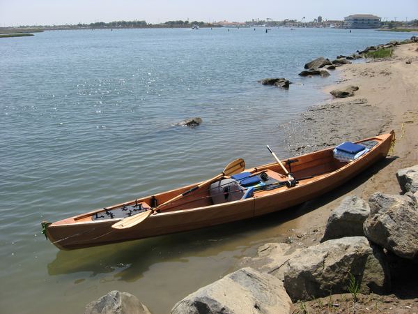 Wooden Fishing Canoe Boat