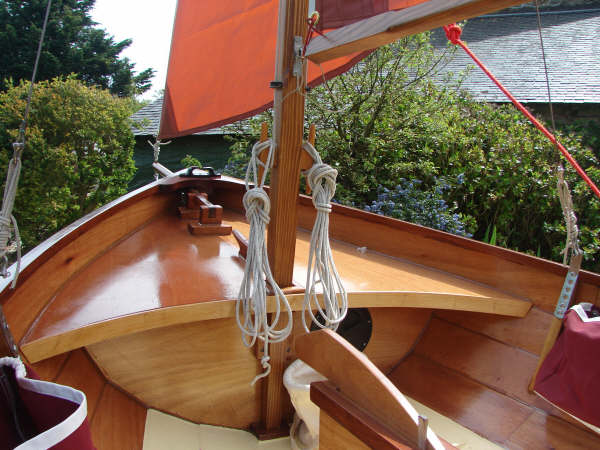 Bowsprit on a sailing dinghy Fyne Four