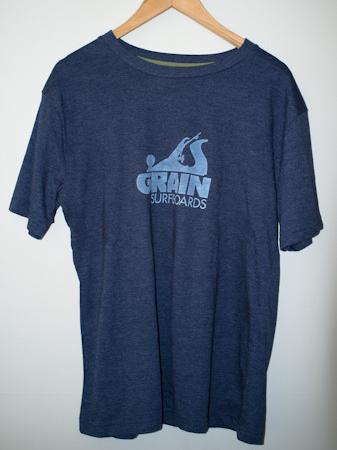 Grain Surfboards logo t-shirt - men's blue