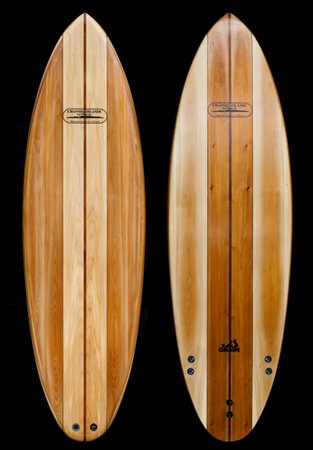 Channel Islands Biscuit wooden surfboard