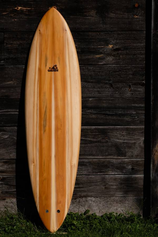 Tern hollow wooden surfboard by Grain Surfboards