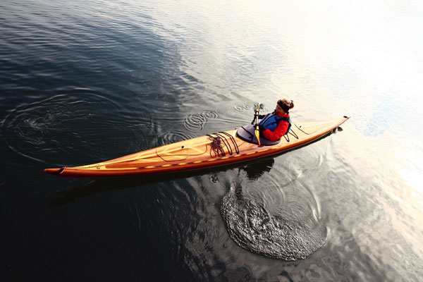 Performance cedar strip Guillemot sea kayak