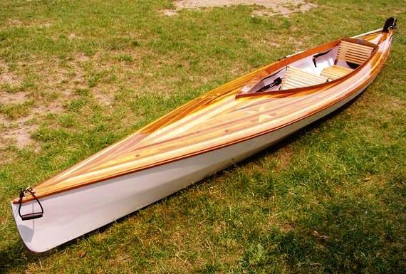 Mill Creek sea kayak with an attractive cedar strip deck