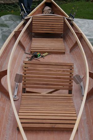 Building a wooden kayak traditional seats from Fyne Boat Kits