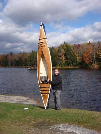A very light but attractive sea kayak that is built in four days