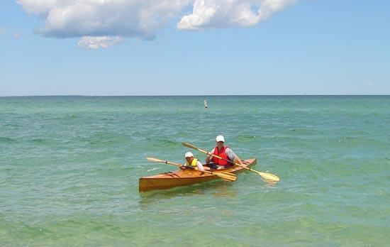 Fyne Boat Kits kayak for venturing out into the sea