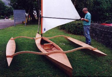 Installing sailing outriggers on a canoe