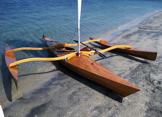 Kayak sailing outriggers