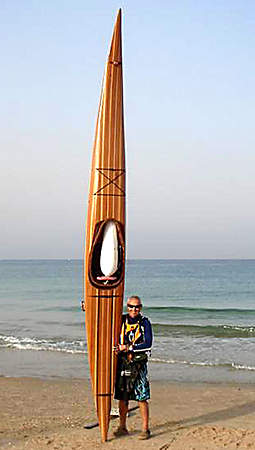 Petrel cedar strip sea kayak