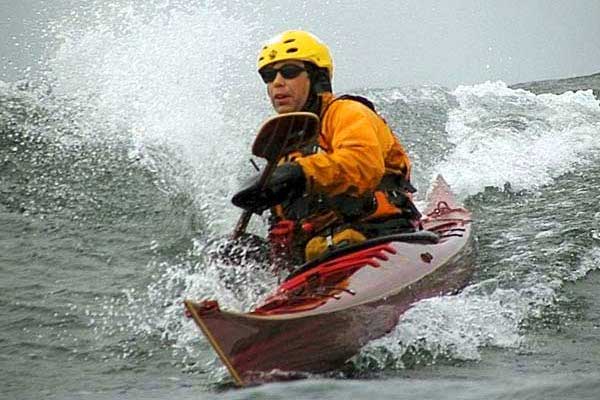 Rough water sea kayak - cedar strip Petrel
