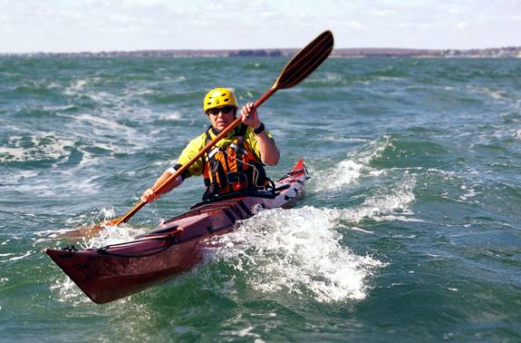Rough water sea kayak - stitch-and-glue Petrel