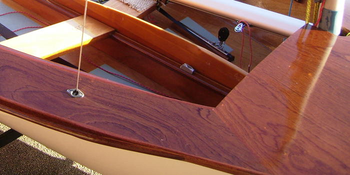 Sapele boat deck