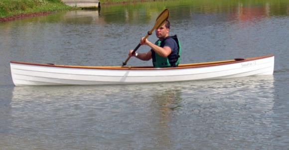 Lapstrake canoe built at home