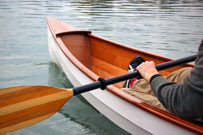 Sassafras 12 mkII ultralight clinker-style solo canoe
