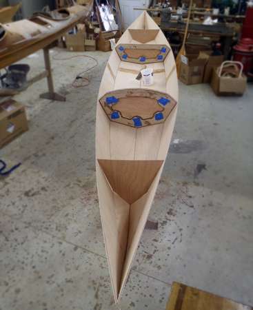 Sectional Shearwater kayak build