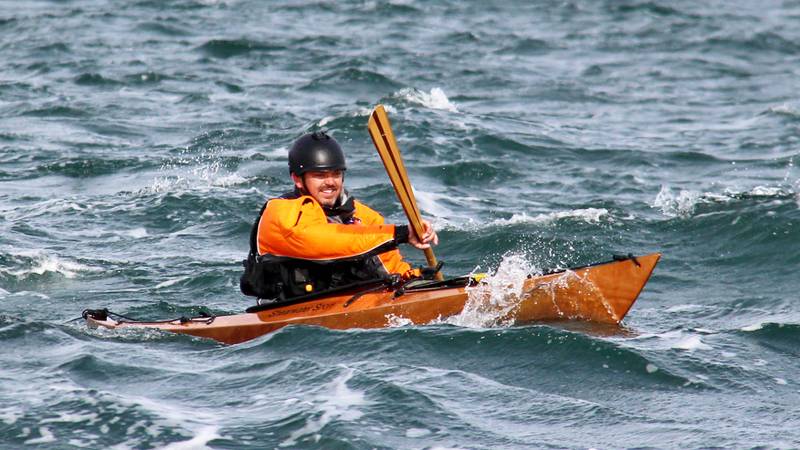 The Shearwater Sport is a compact sea kayak with manoeuvrability and advanced handling in waves