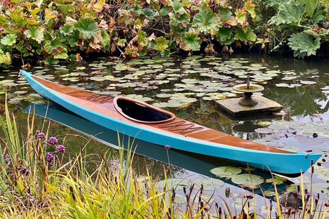 Home made Shearwater 17 wooden sea kayak