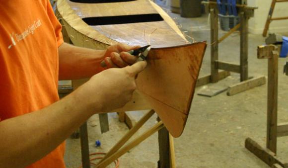 Kayak hatch and shaping a bow