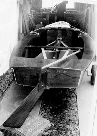 Many Signet sailing dinghies have been built in a garage over the years