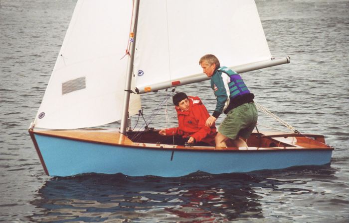 Fun sailing a Signet built from a kit by Fyne Boat Kits