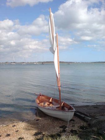 Sailing boat built from a Fyne Boat Kit
