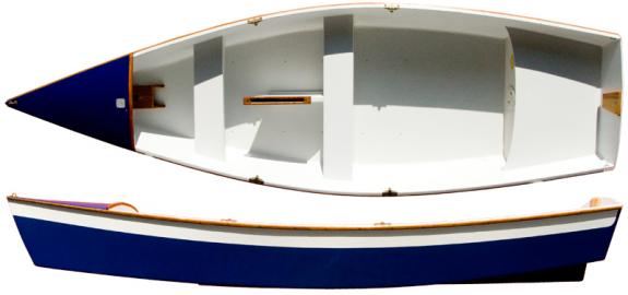 Plan view of a skiff kit