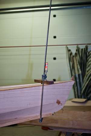 Sharp bow on a home made sea kayak